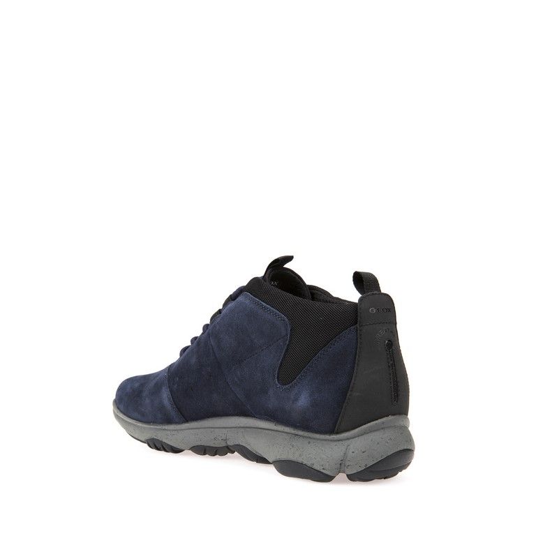 Scarpe uomo Geox Nebula stringate in pelle impermeabile blu U742VA  23C4002.Shop Online