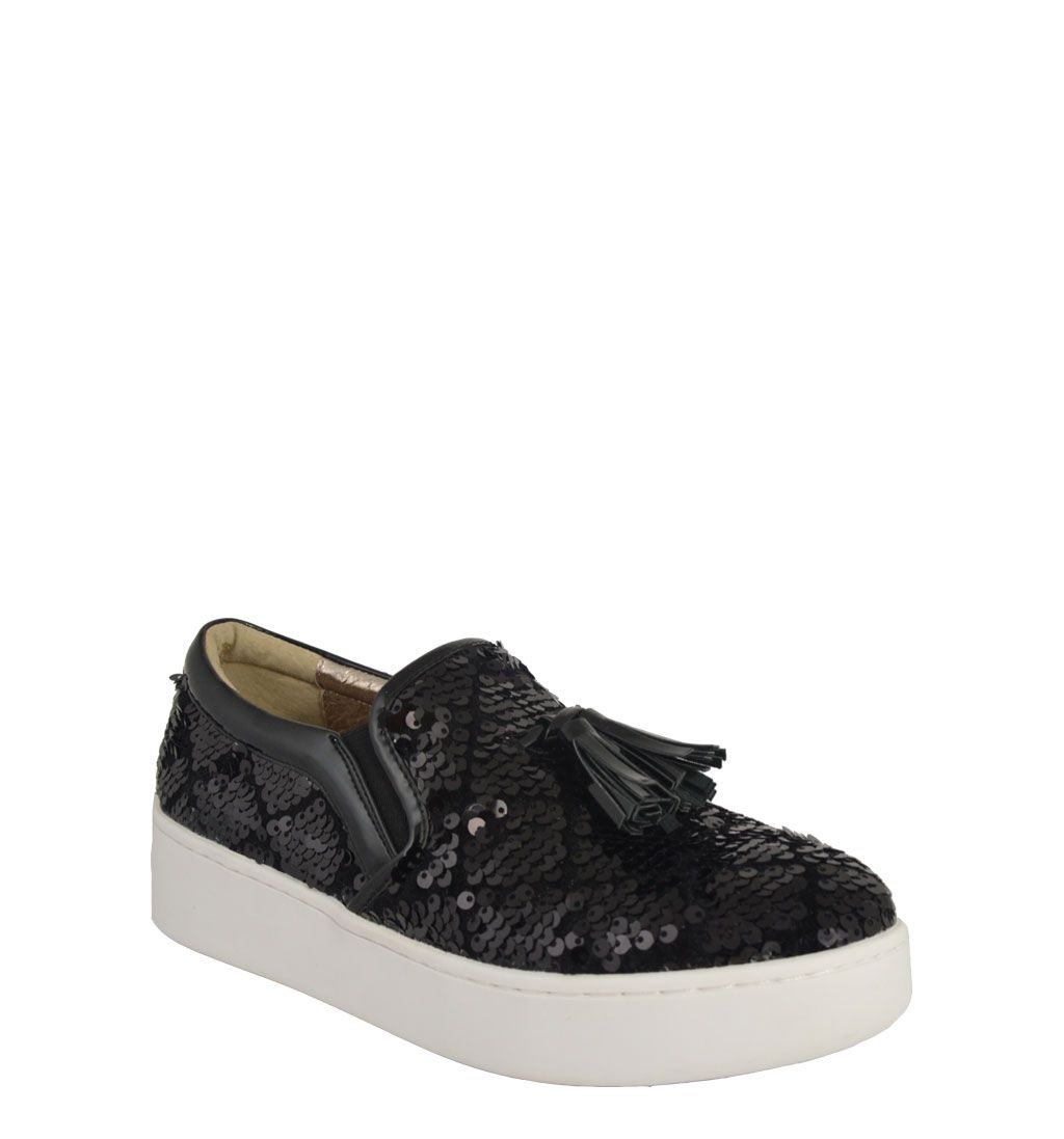 Uma Parker New York sneakers slip on donna con paillettes nere | € 89