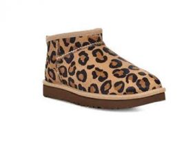 UGG AUSTRALIA CLASSIC ULTRA MINI SPOTTY BOOTS