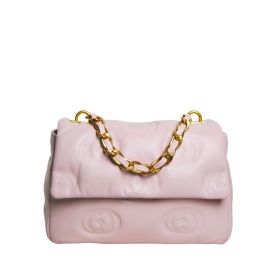 LA CARRIE BAG EMBOSSED LOGOS STEPHY HANDBAG