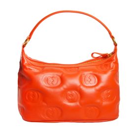 LA CARRIE BAG EMBOSSED LOGOS BIG LUCINE BORSA A SPALLA 