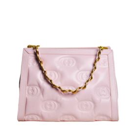 LA CARRIE BAG EMBOSSED LOGOS MED CROSSBODY BAG