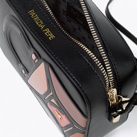 retro PATRIZIA PEPE BORSA A TRACOLLA IN PELLE