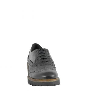 retro ALVIERO MARTINI 1 CLASSE BROGUE SHOES PRINTED LEATHER "GEO FILETTO"