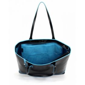 PIQUADRO BLUE SQUARE SHOPPING BAG 