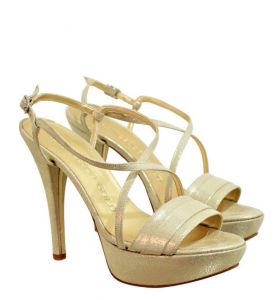 FRANCESCO GOLD BRIDE SANDALS