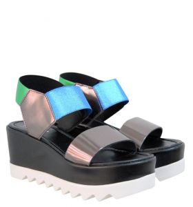 POLLINI WEDGE SANDALS