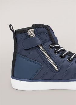 retro COLMAR TRAINERS HIGH DURDEN QUILTED