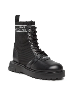 LOVE MOSCHINO SQUARE 40 LACE UP BOOTS