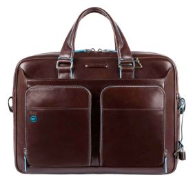 PIQUADRO COMPUTER BRIEFCASE BLUE SQUARE