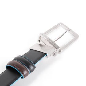 PIQUADRO CINTURA BLUE SQUARE REVERSIBILE 