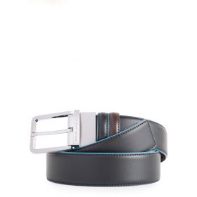 PIQUADRO CINTURA BLUE SQUARE REVERSIBILE 