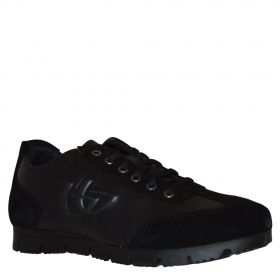 retro BYBLOS LEATHER TRAINERS