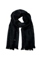 Sciarpa Lunga Donna Con Glitter – 180x65 Cm – Morbida, Leggera, In Filato Metallico – Per Hijab, Scialle O Turbante