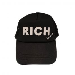 Cappello John Richmond in lana con logo gothic a contrasto