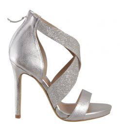 Aldo Castagna sandals in silverleather. Made in Italy | S/S 2017