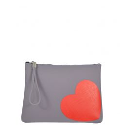 Gum by Gianni Chiarini Pochette con cuore rosso dimensione media