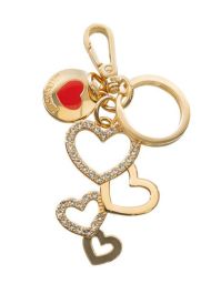 Love Moschino portachiavi in ecopelle nero