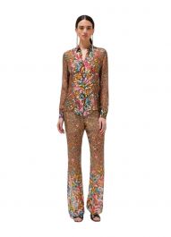 Chemisier Blumarine (Blugirl) Femme - Soie Mixte Turquoise - Modèle 8103AZ - Neuf Avec Étiquettes