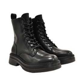 Lumberjack Susanna Anfibi Donna In Pelle Sintetica Verniciata | Stivaletti Alla Caviglia Con Lacci E Zip