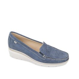 WIWIDANG Mocassini ortopedici da donna, mocassini ortopedici in pelle traspirante, sandali bassi casual slip-on, Arancione, 35.5 EU