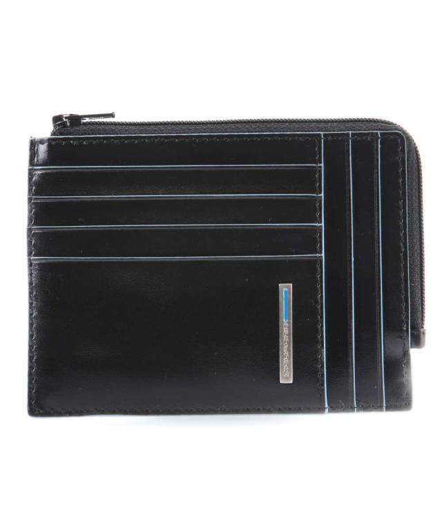 Piquadro portafoglio portamonete blue square